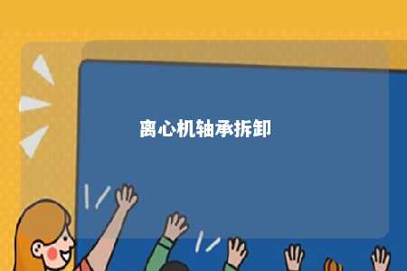 离心机轴承拆卸 